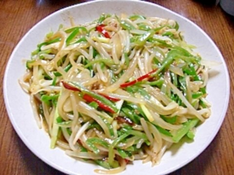 細切り野菜炒め with 麻婆豆腐の素